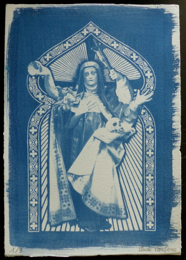 KaliMari noire - Cyanotype
