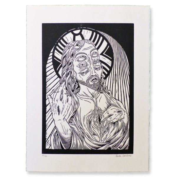 Le Sacré Queer de Jésus - Linogravure