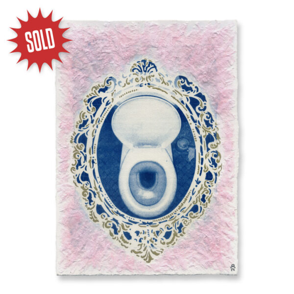 Pink Flush - Cyanotype [unique]